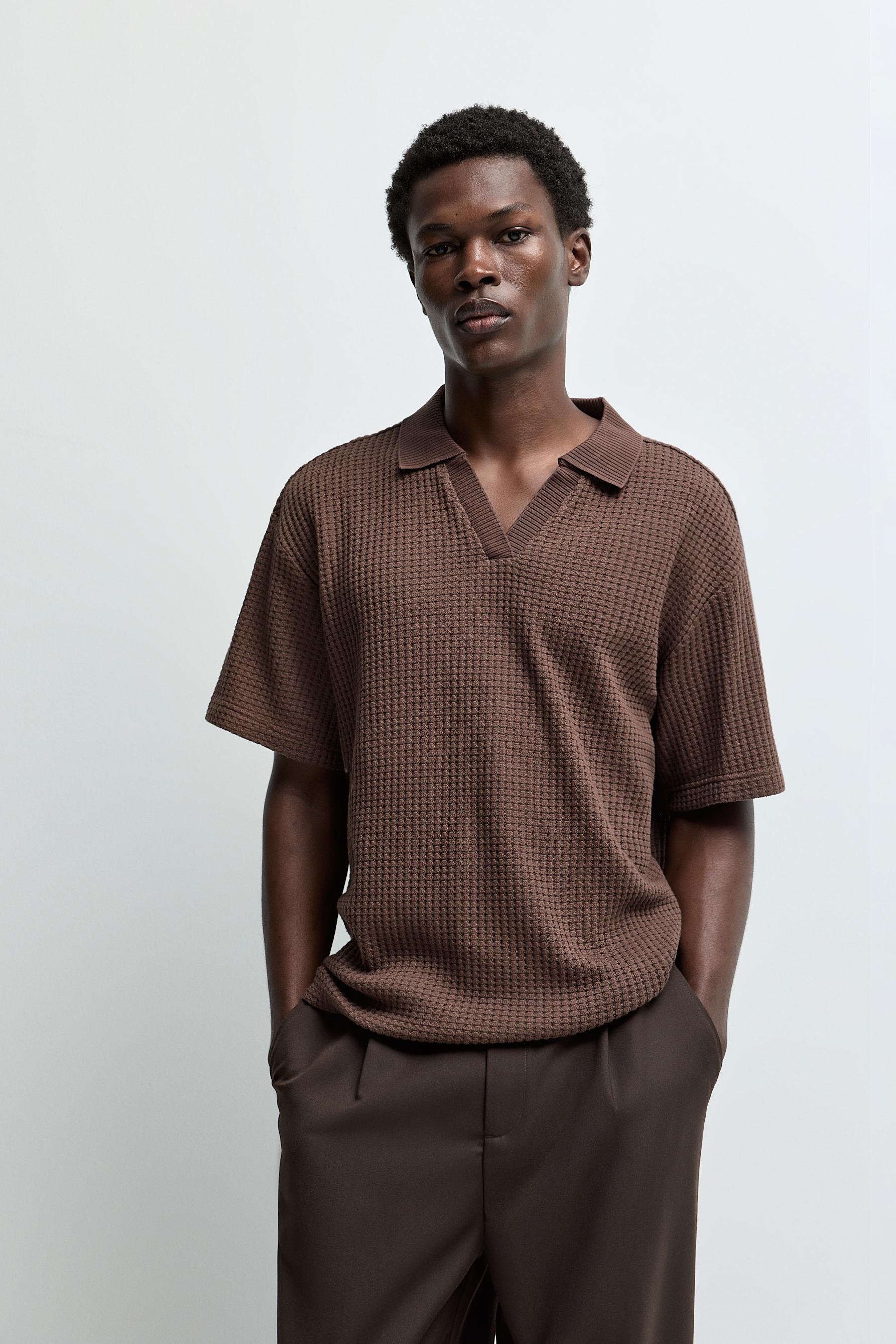 Waffle texture polo shirt - Polo Shirts - CLOTHING - Man | LEFTIES