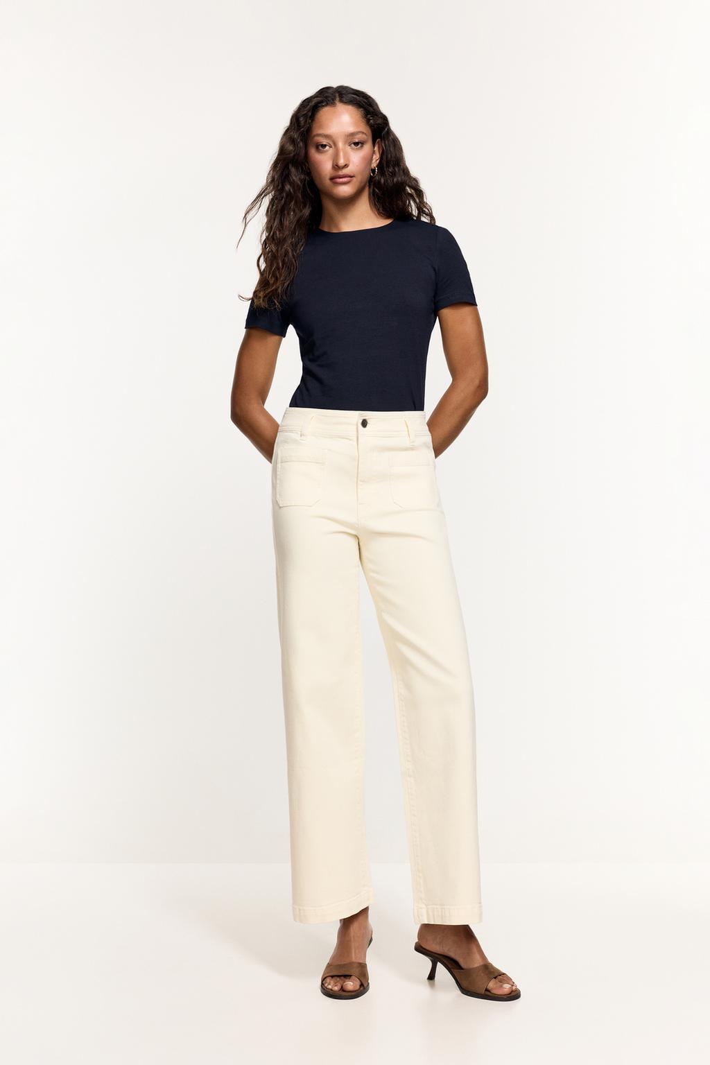 High-Waist Marine Jeans with Pockets – Lefties – صورة المنتج