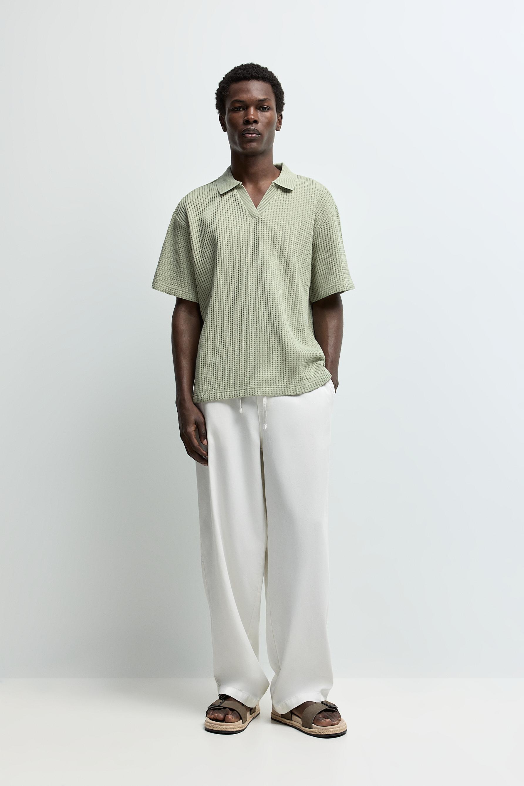 Waffle texture polo shirt - Polo Shirts - CLOTHING - Man | LEFTIES