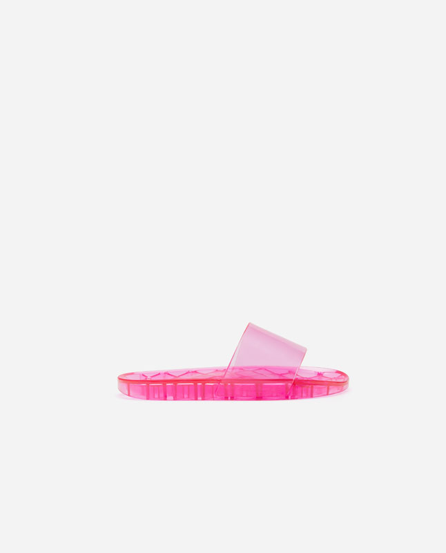 transparent slides shoes