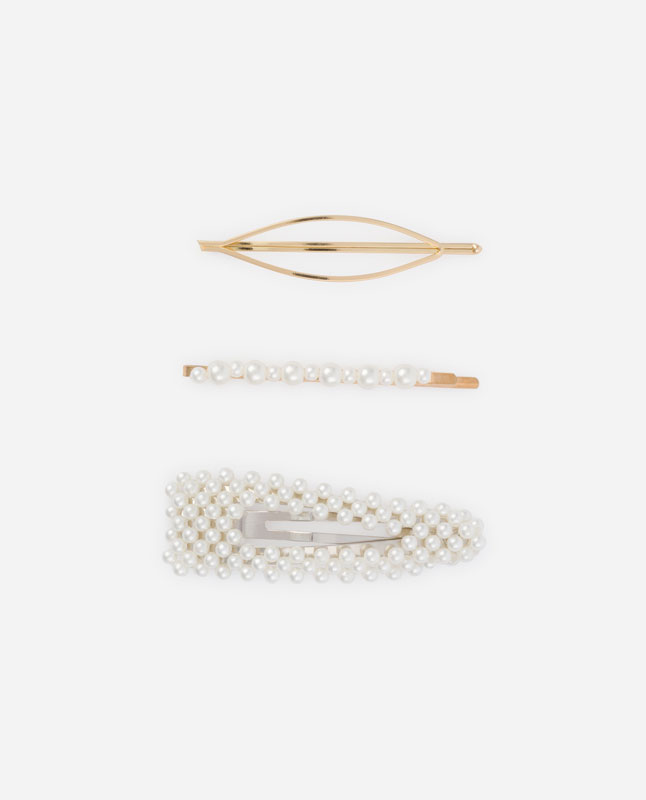 Pack Of Pearl Bead Hair Clips Hair Accessories Accessories
