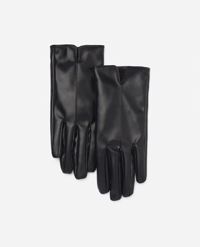 Faux leather gloves - - | Lefties Túnez