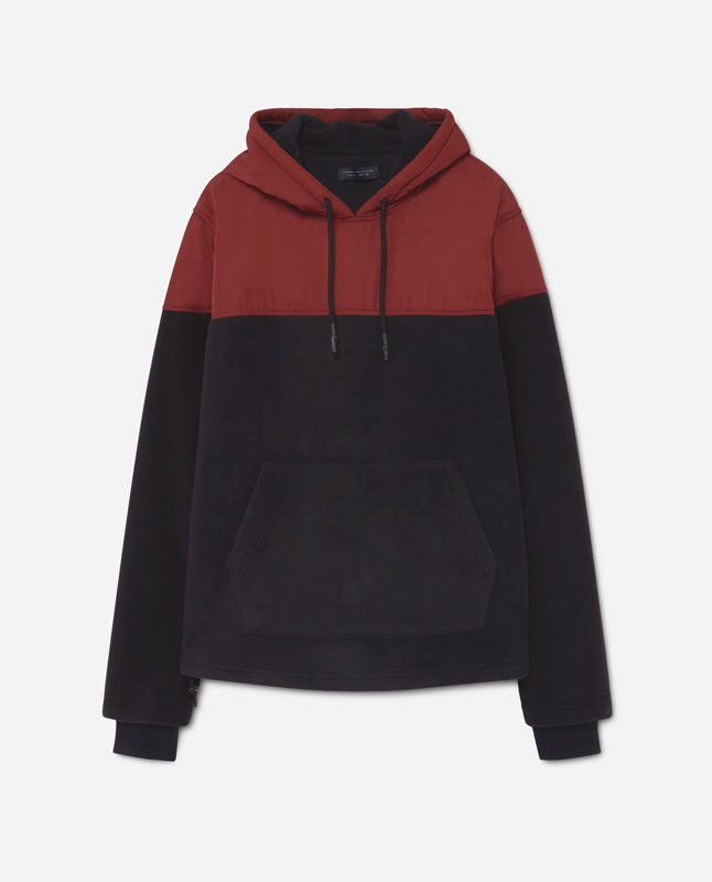 colour block hoodie mens