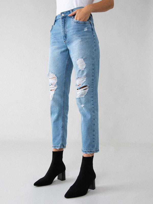 Boyfriend Jeans Jeans The Entire Collection Woman Lefties Spain