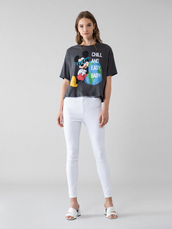 disney cropped t shirt
