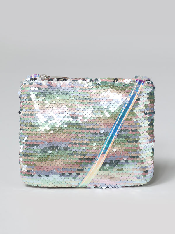 iridescent crossbody bag