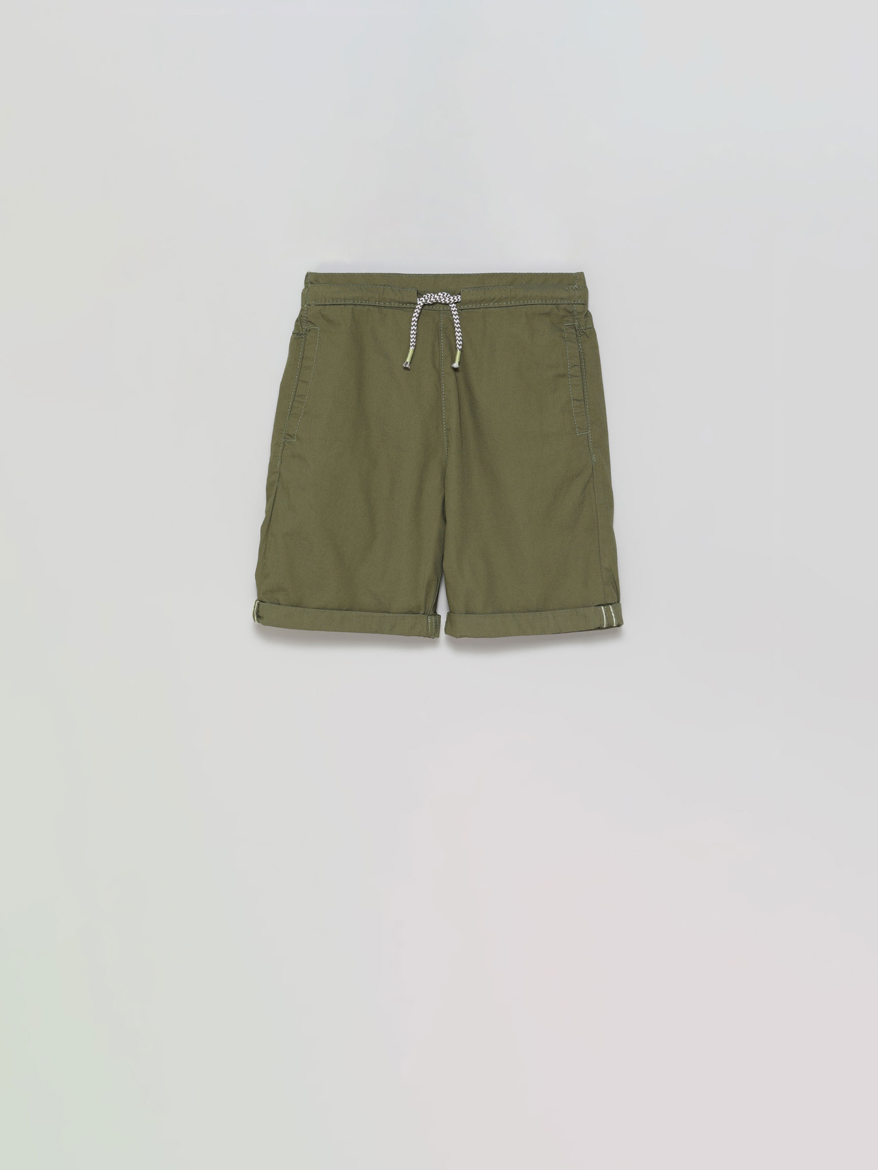BASIC COTTON BERMUDA SHORTS