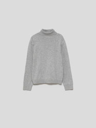ROLL NECK SWEATER WITH METALLIC DETAIL
