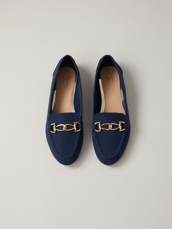 Zapatos azul marino mujer planos Outlet