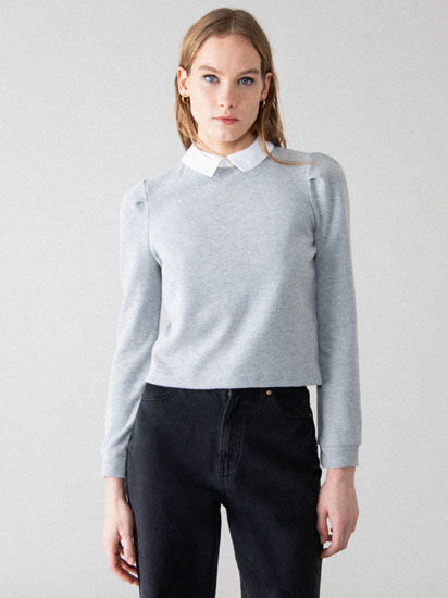 PETER PAN COLLAR T-SHIRT