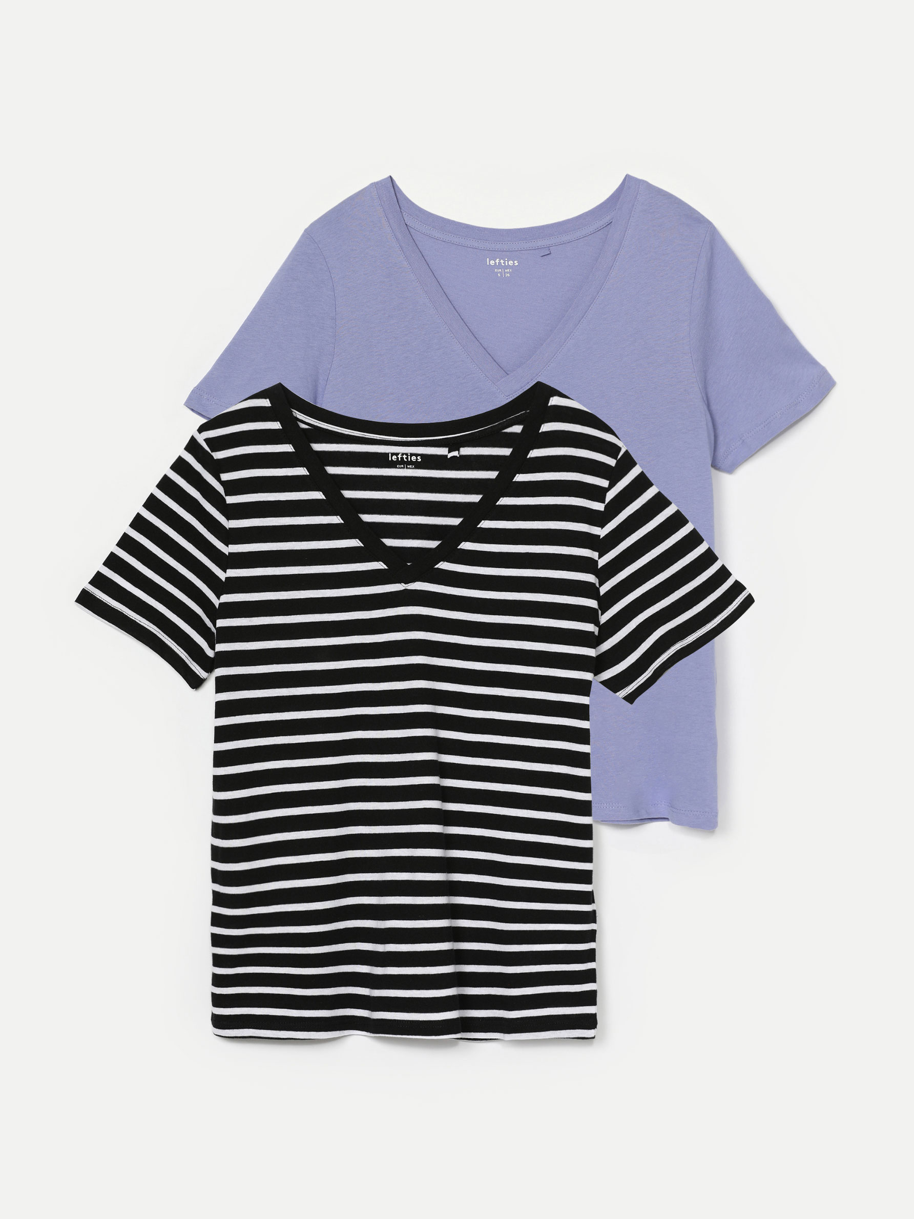 2-PACK OF V-NECK T-SHIRTS