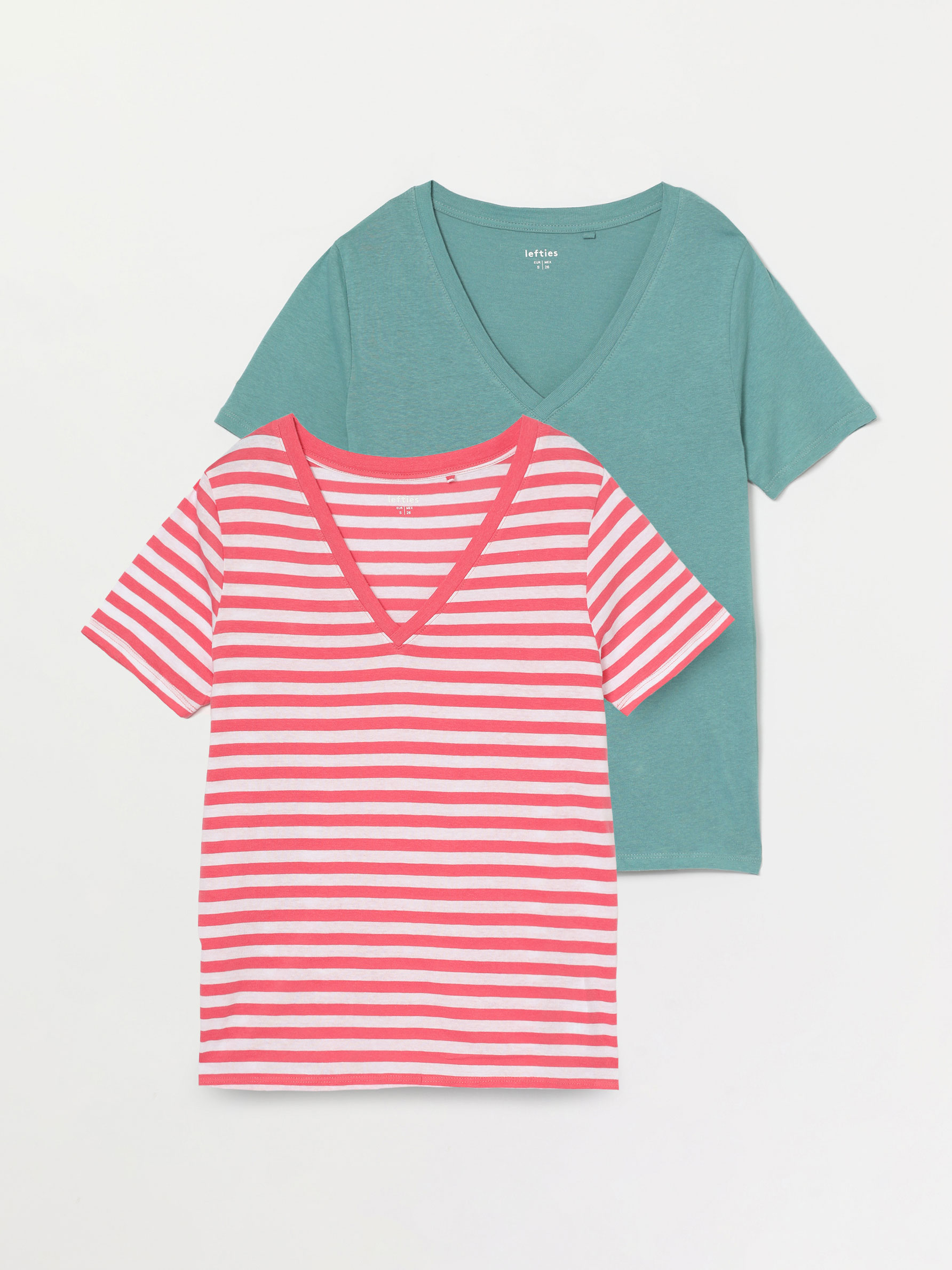 2-PACK OF V-NECK T-SHIRTS