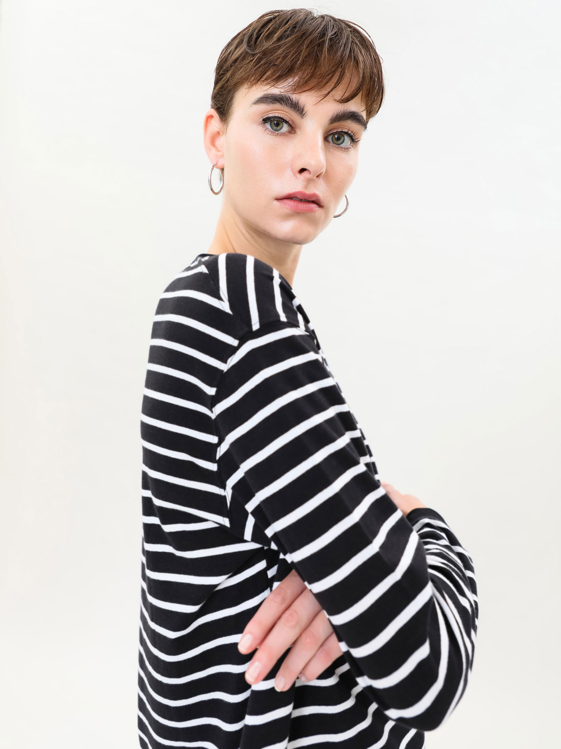 oversized striped t shirt