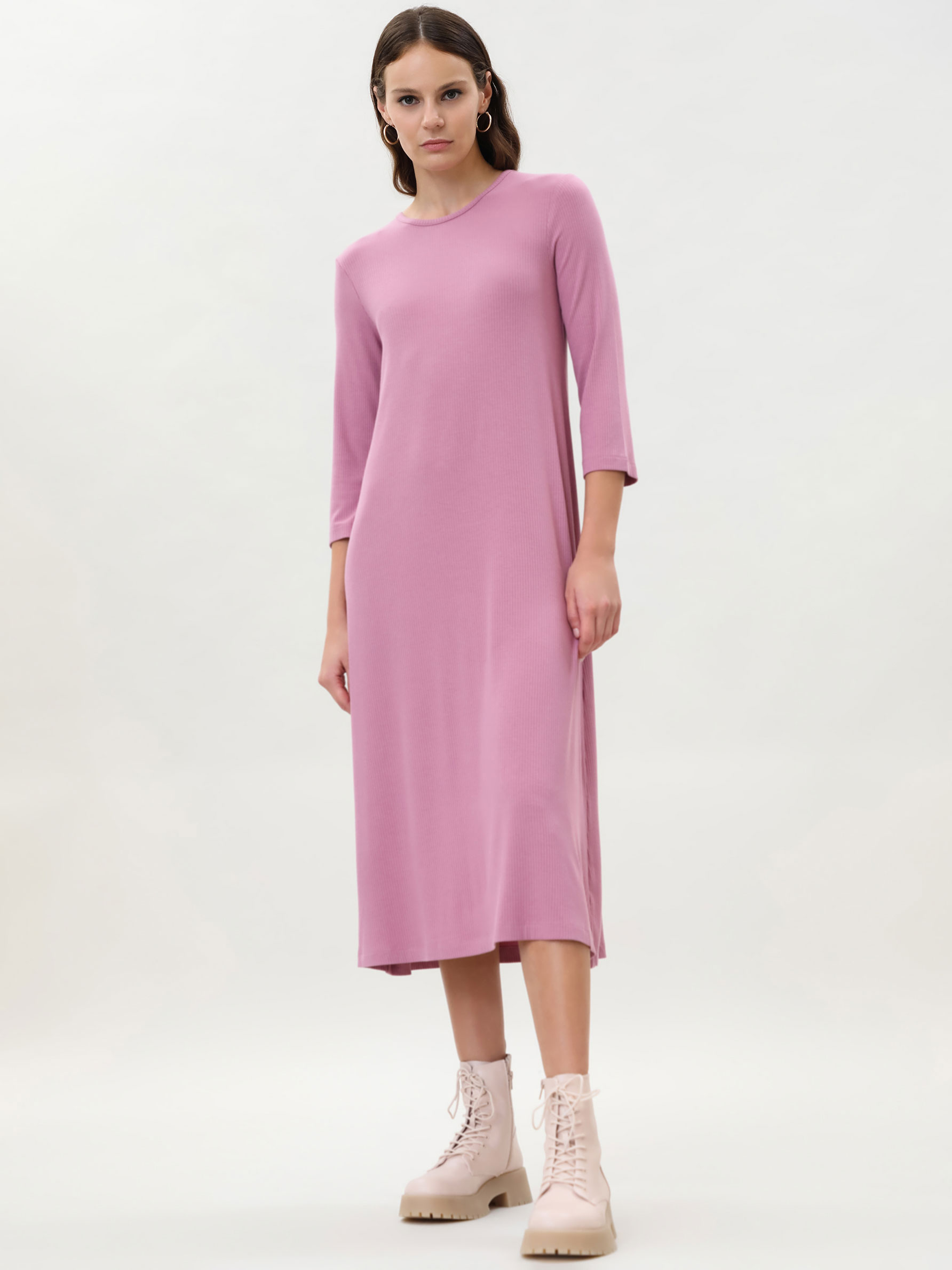 LONG SLEEVE MIDI DRESS