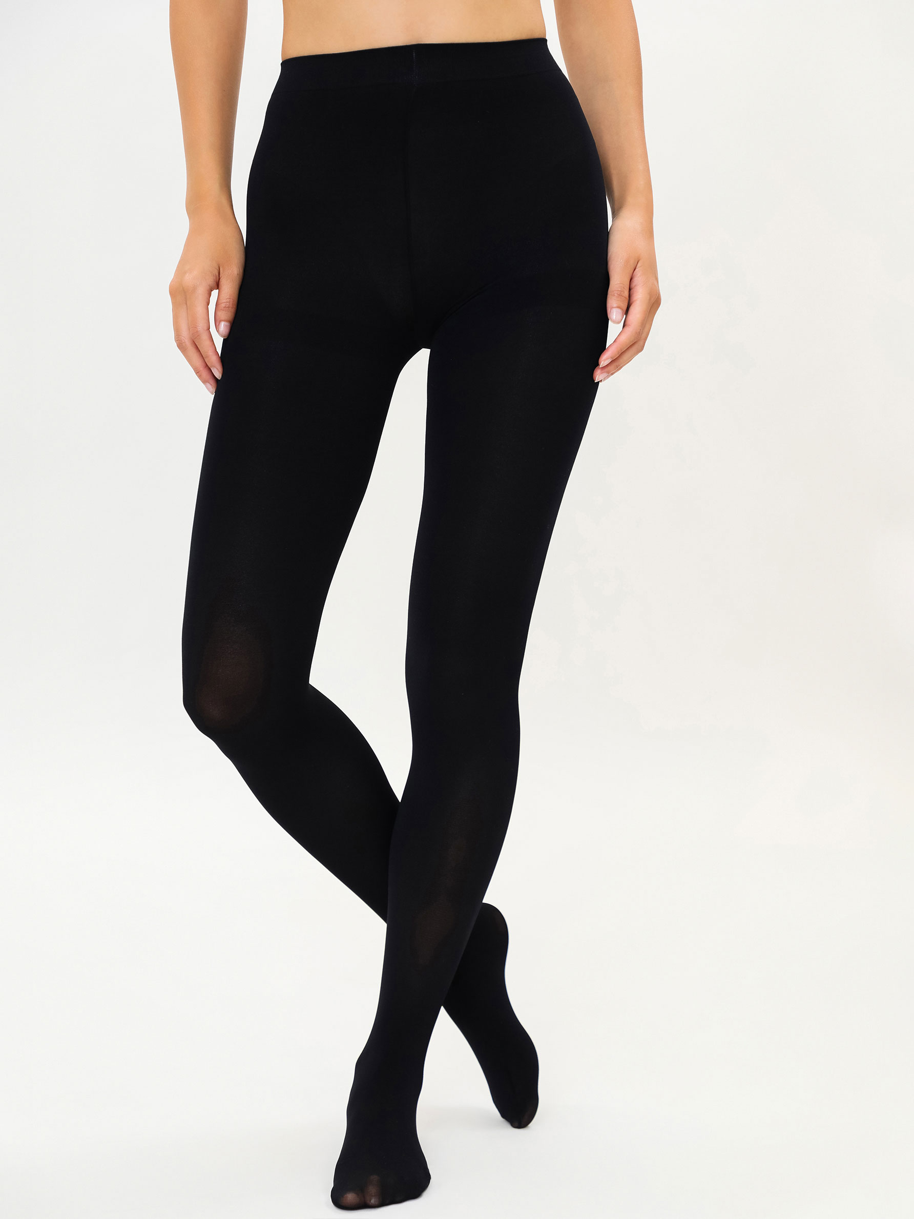 fleece lined black tights