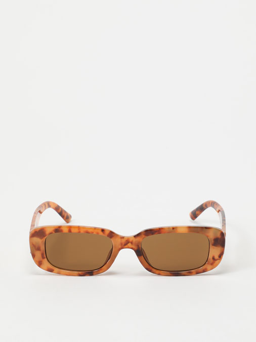 RECTANGULAR TORTOISESHELL SUNGLASSES