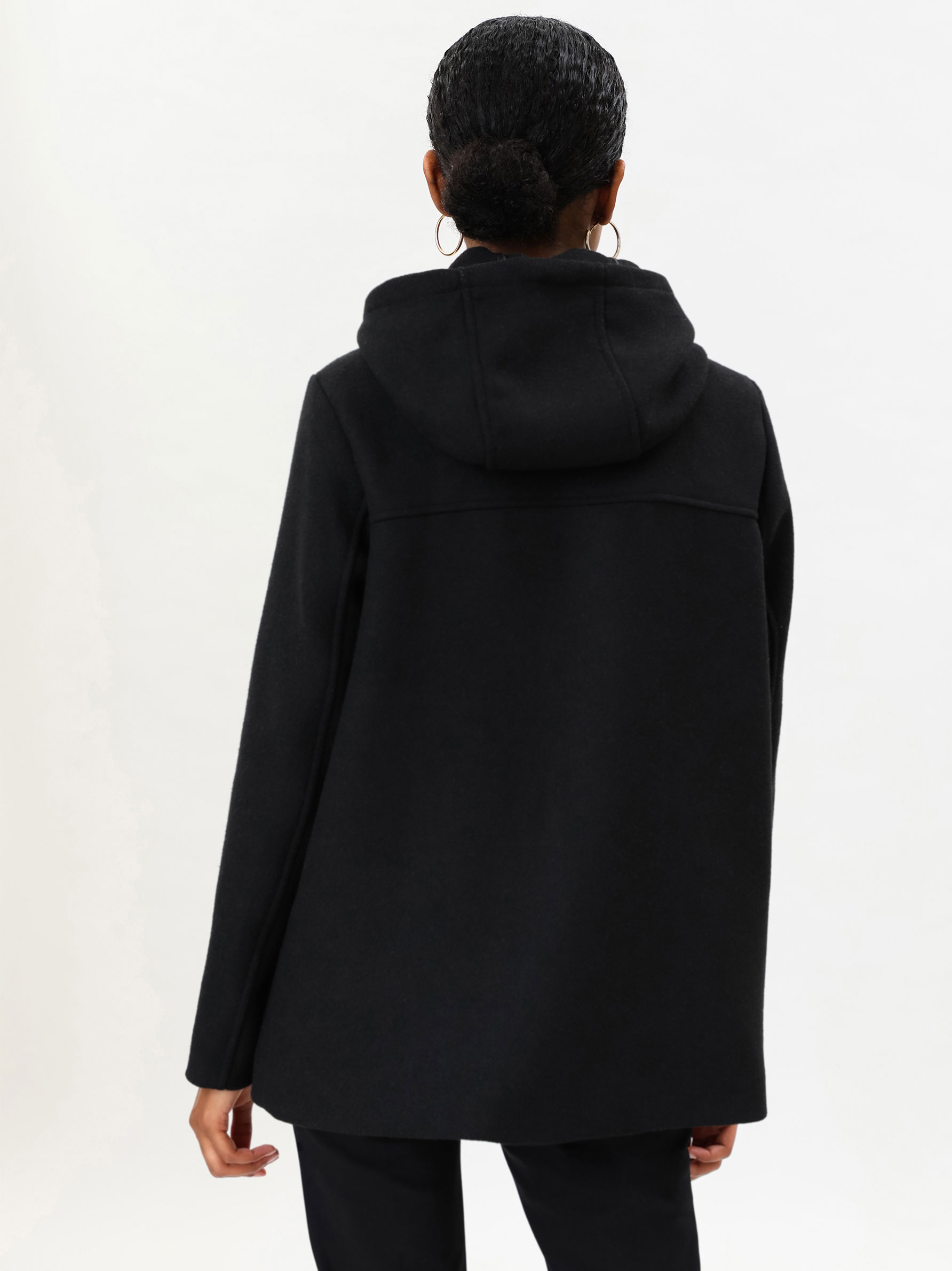 basic black coat