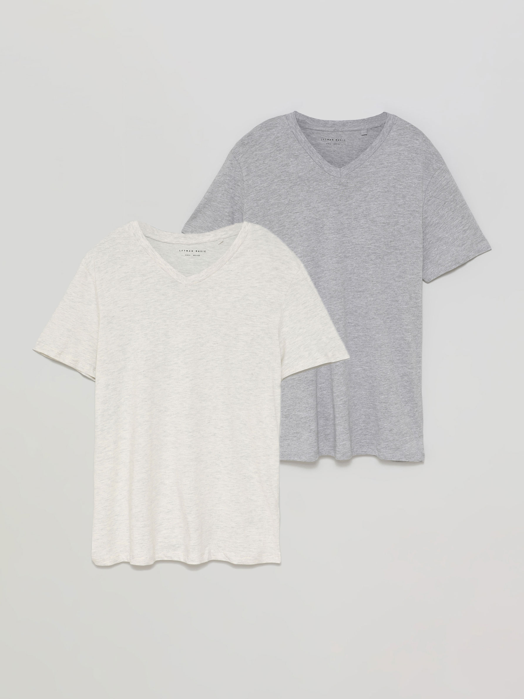 PACK OF 2 BASIC V-NECK T-SHIRTS