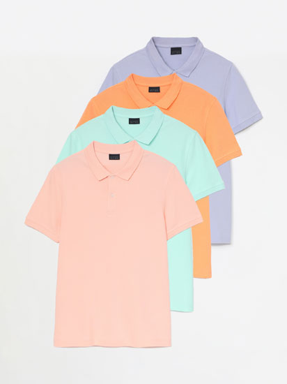 4 pack polo shirts