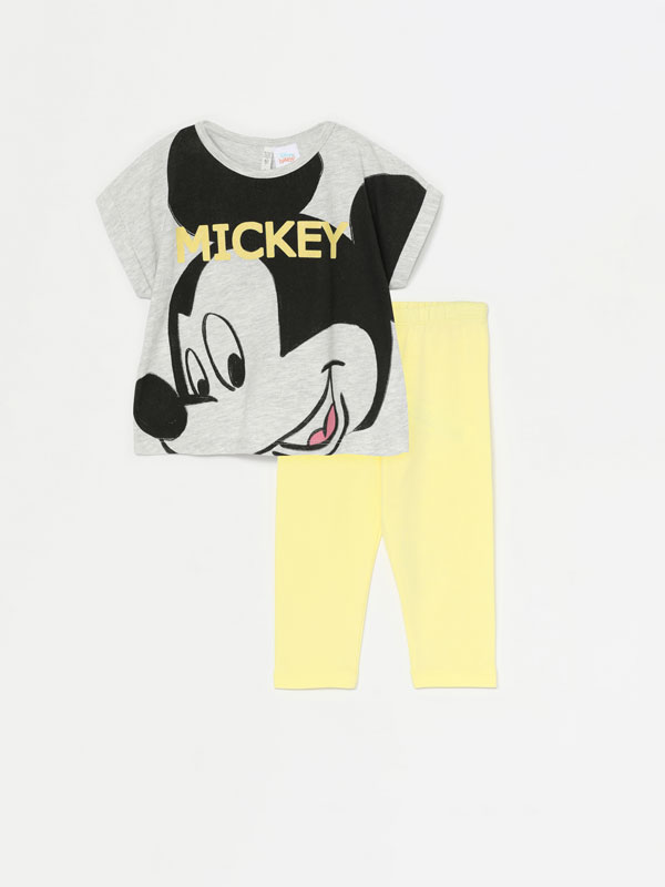 Mickey C Disney T Shirt And Long Leggings Set Collabs The Entire Collection Baby Girl 0 4 Years Kids Lefties Tunisia الجمهورية التونسية