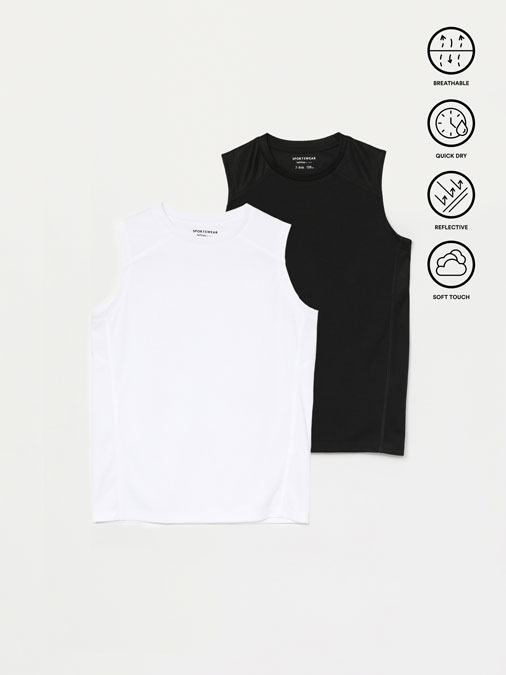 PACK OF 2 SPORTS TOPS