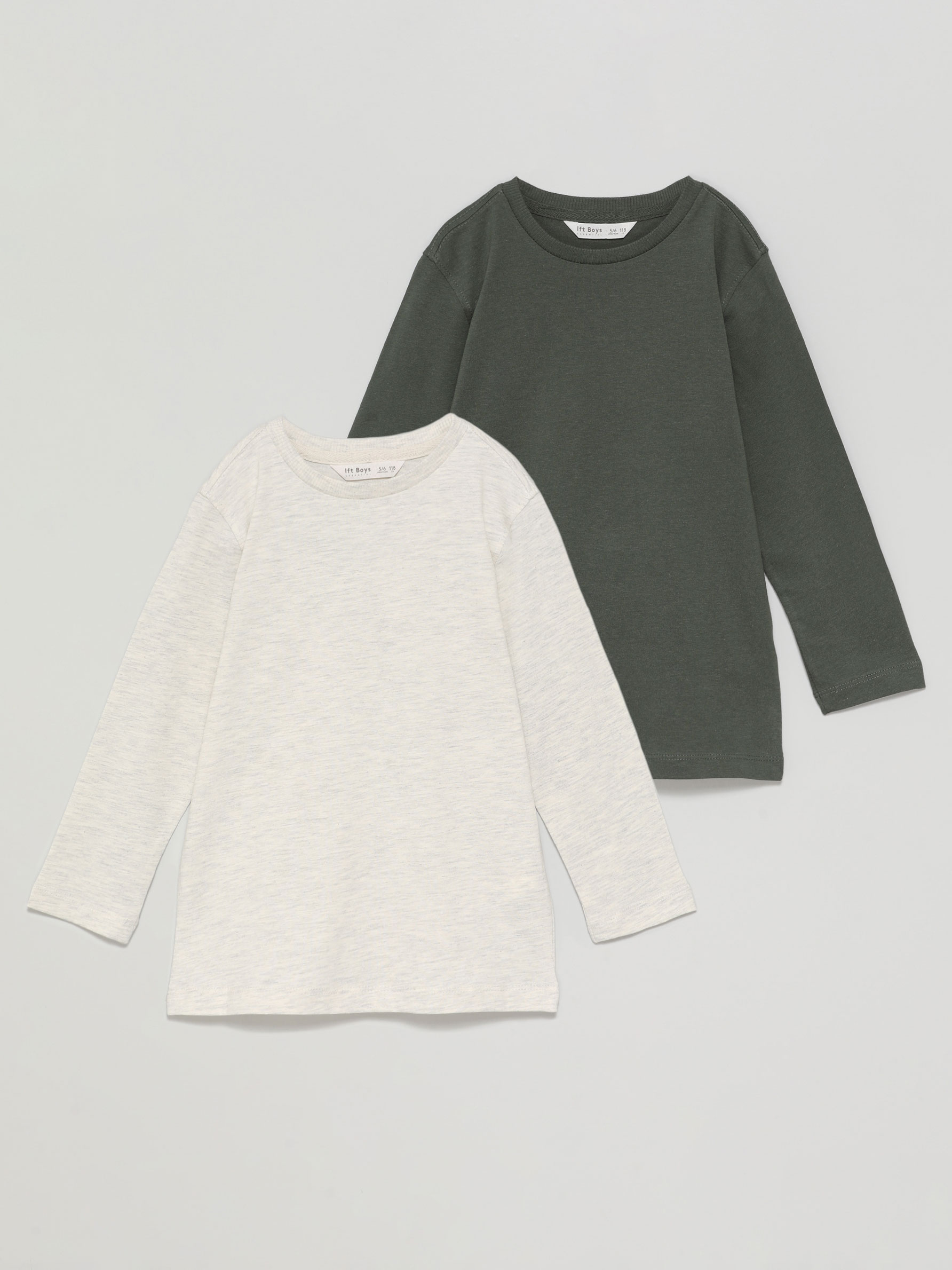 2-PACK OF BASIC LONG SLEEVE T-SHIRTS