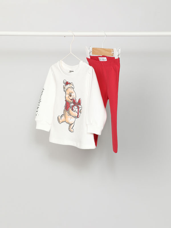 Conjunto natalício de sweatshirt e leggings de Winnie the Pooh ©Disney