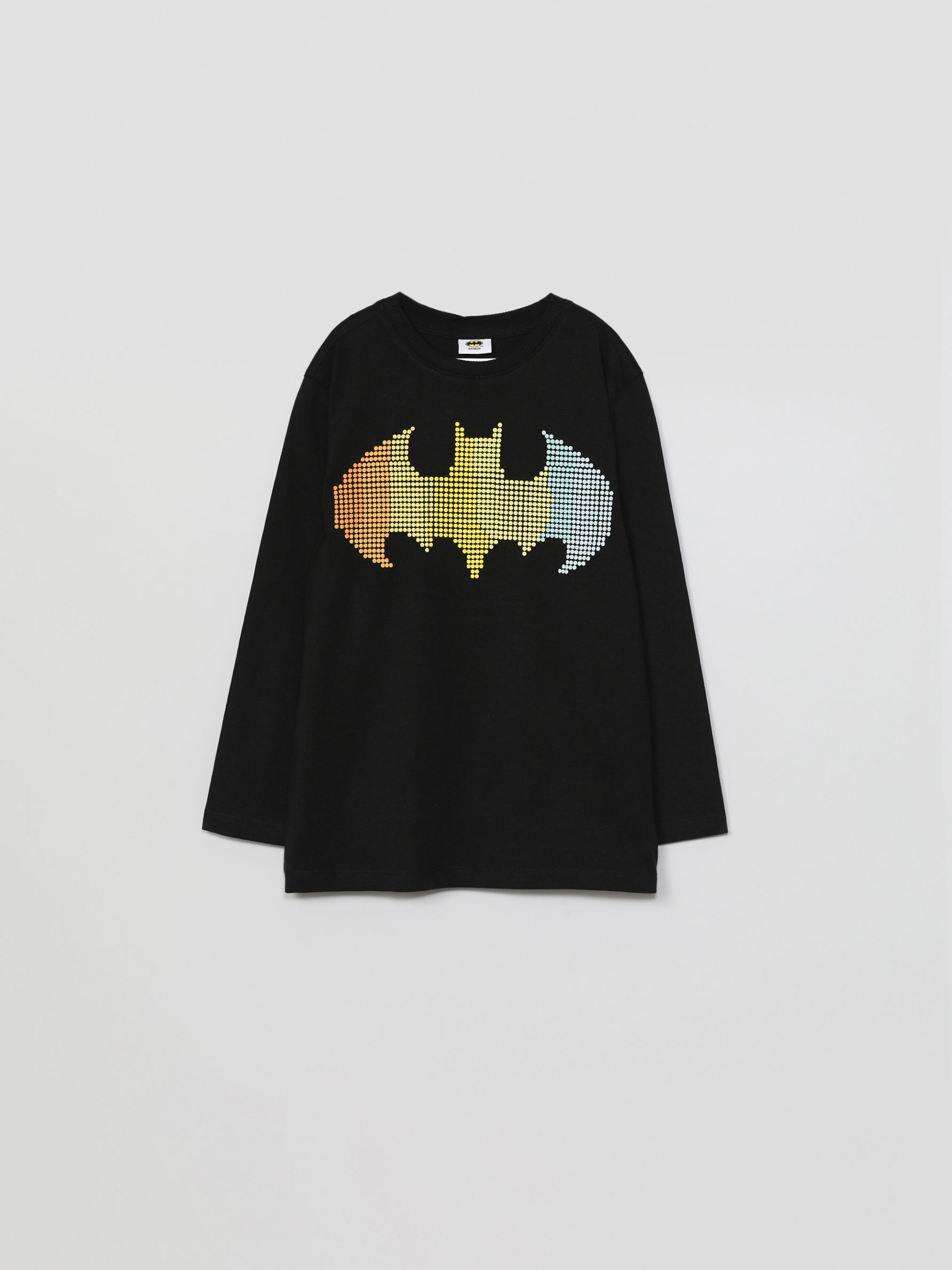 Long Sleeve T Shirt With Raised Batman C Dc Print T Shirts The Entire Collection Boy 4 14 Years Kids Lefties Israel