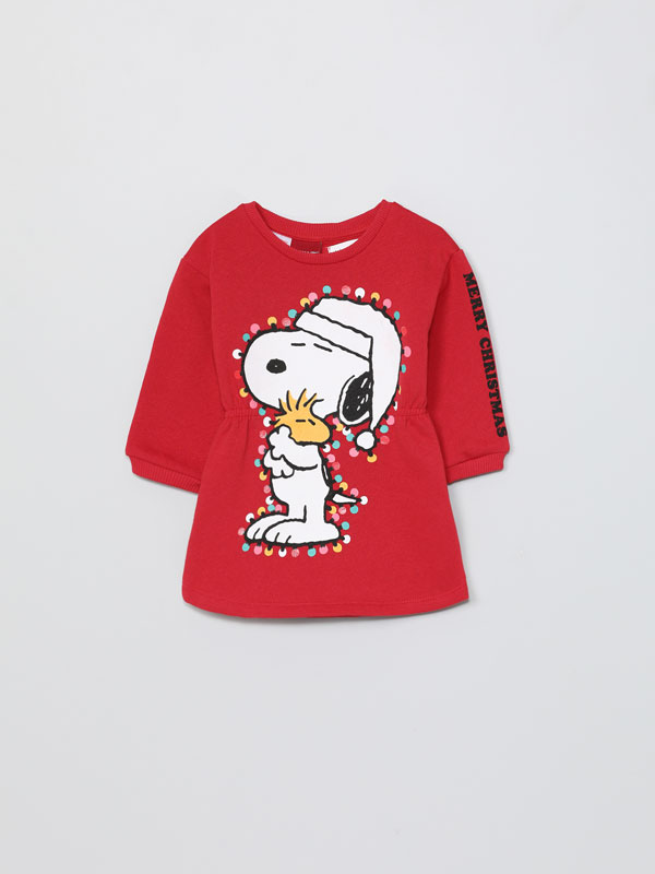 Vestido navideño de felpa Snoopy Peanuts™