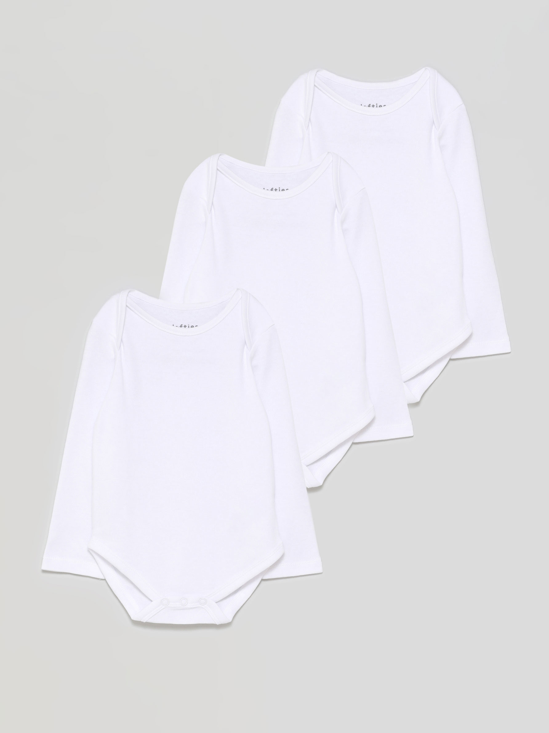 Pack Of 3 Basic Long Sleeve Bodysuits Bodysuit Packs Packs Baby Boy 0 4 Years Kids Lefties Israel