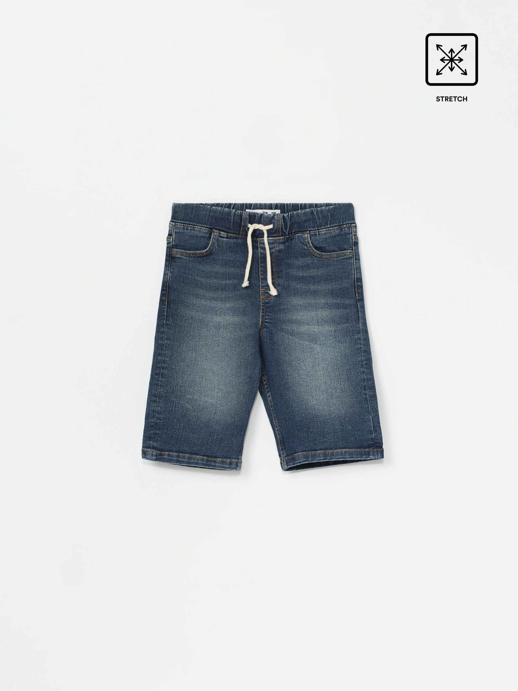 DENIM JOGGING BERMUDA SHORTS