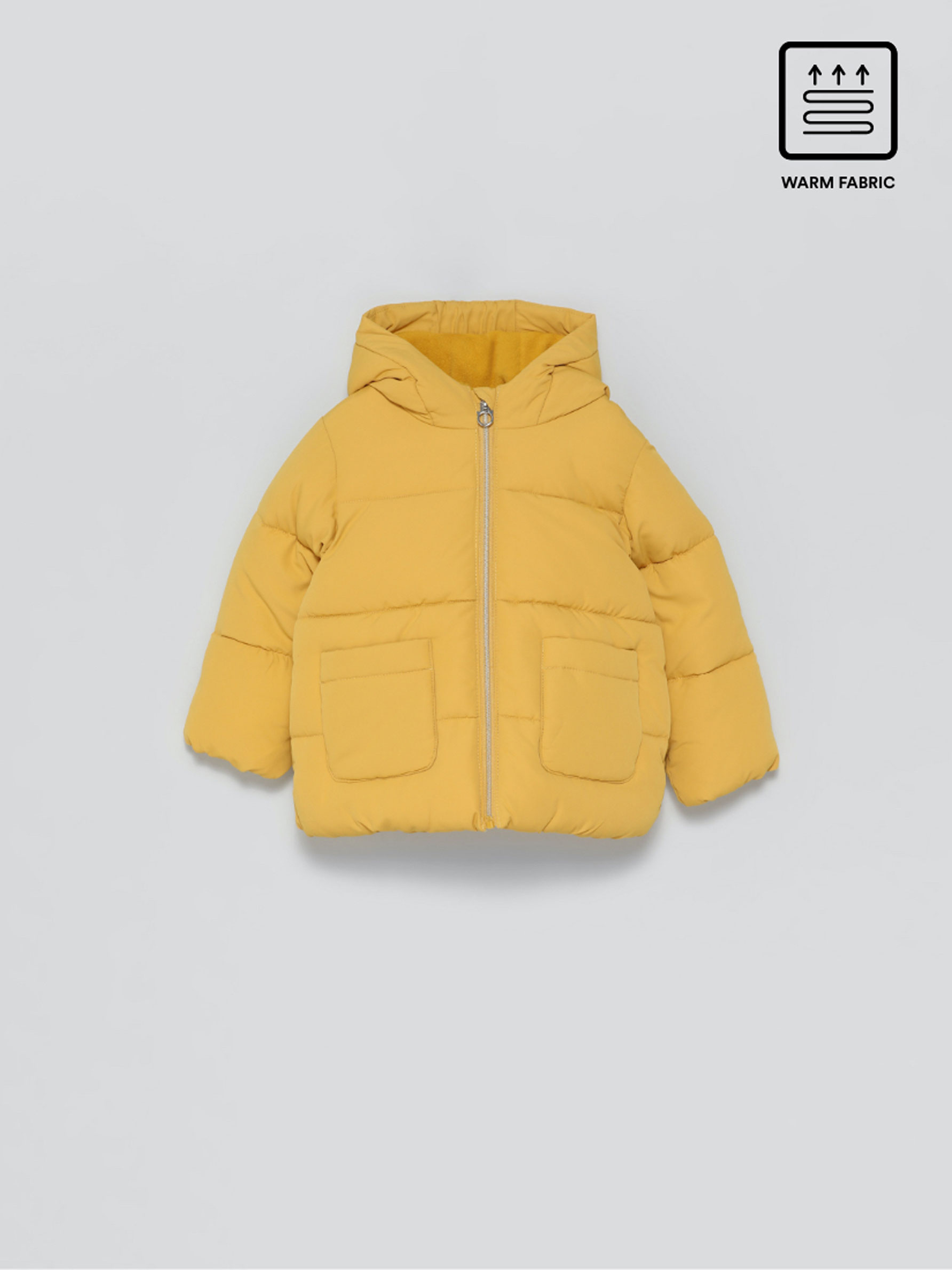zara yellow puffer jacket