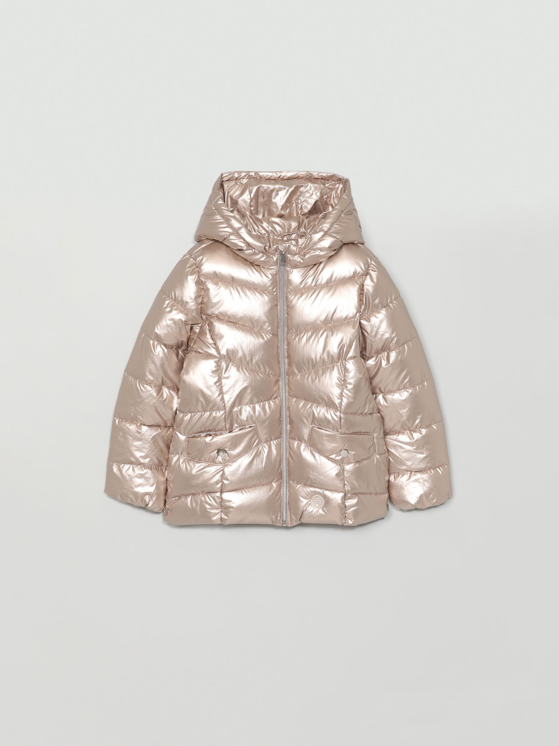 metallic puffer jacket kids