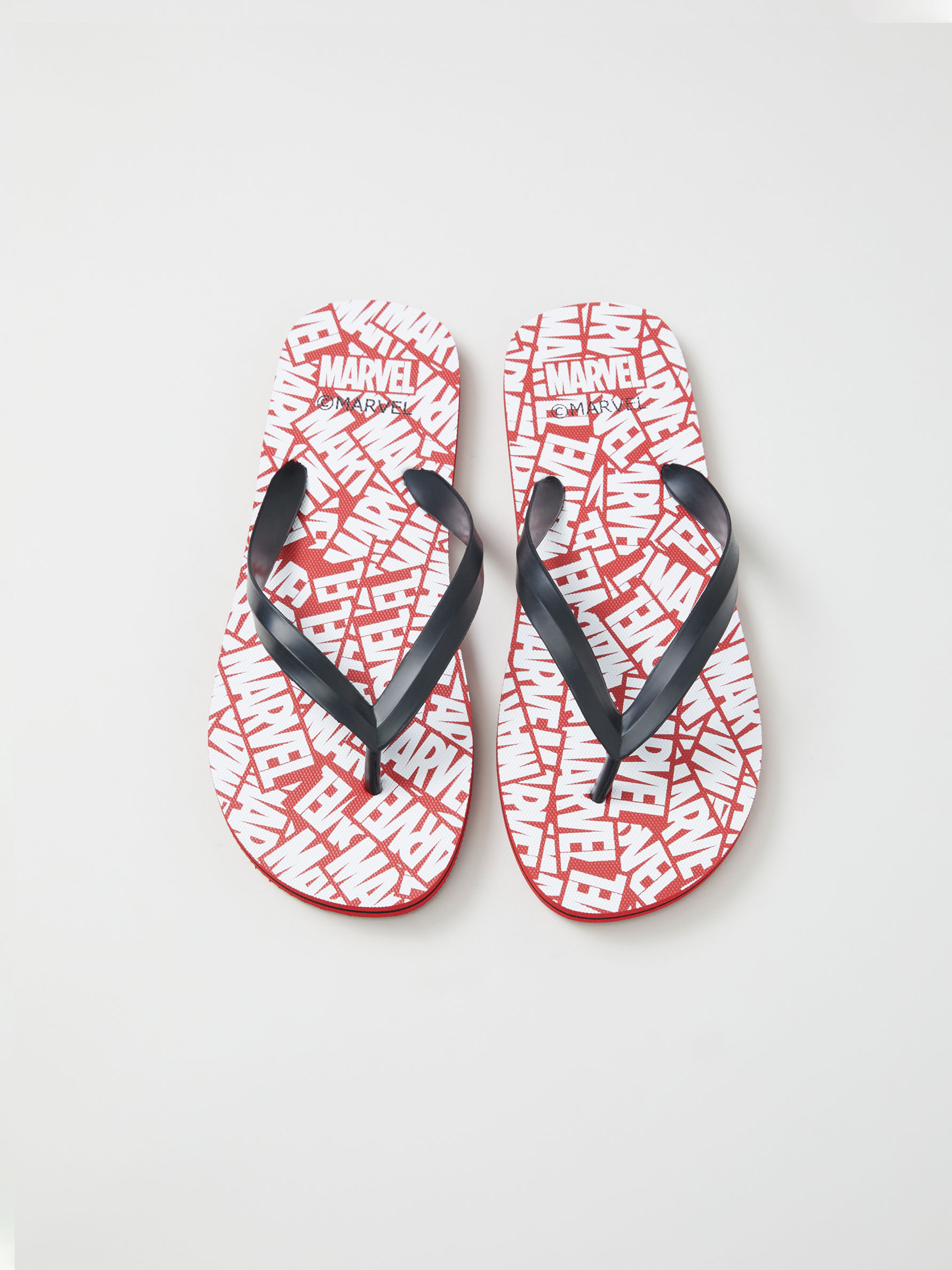 marvel flip flops mens