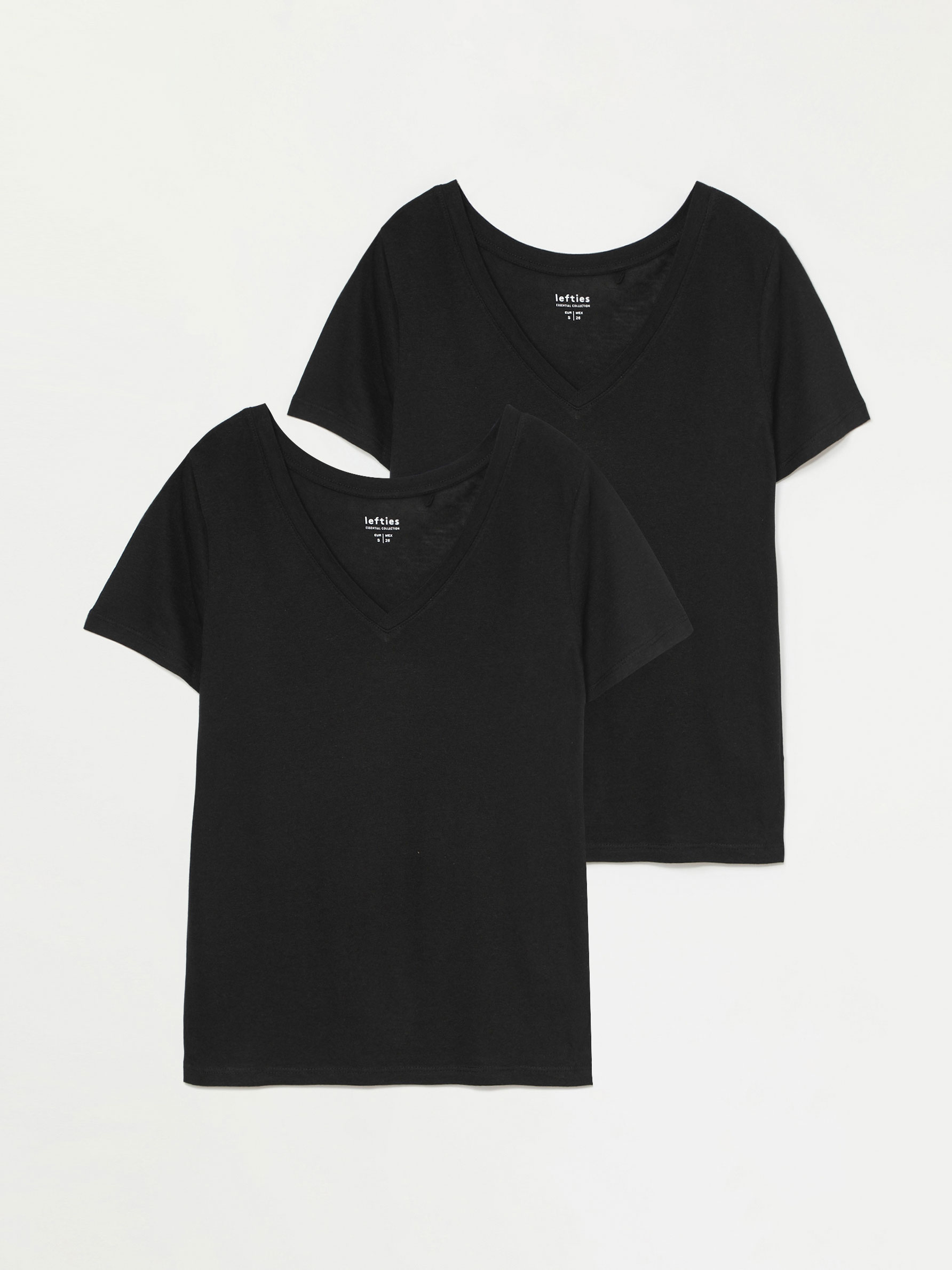 2-PACK OF BASIC V-NECK T-SHIRTS