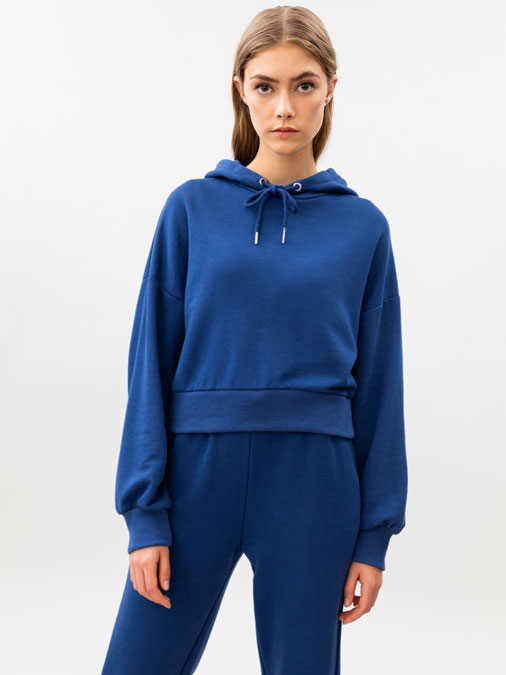 CROPPED TRACKSUIT SWEATSHIRT