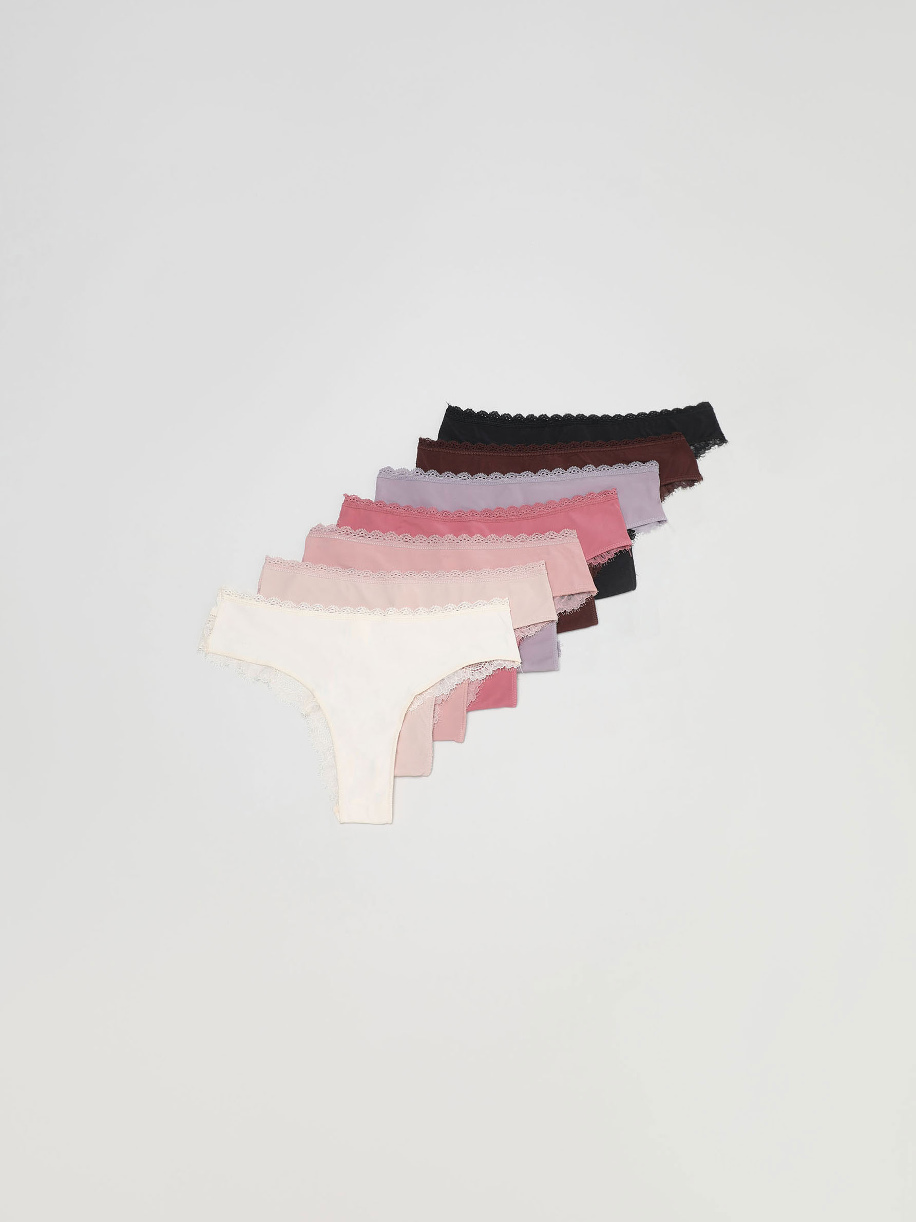 PACK OF 7 MICROFIBRE BRAZILIAN BRIEFS