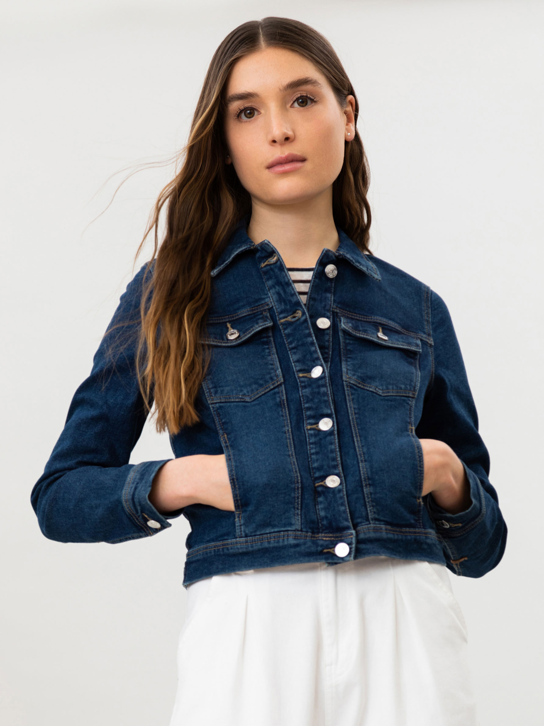 Stretch denim jacket