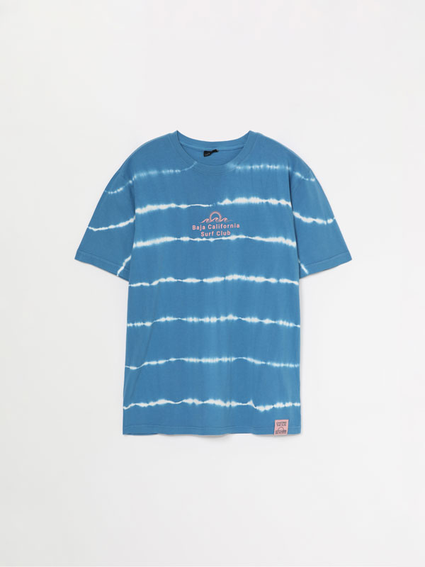 TIE-DYE T-SHIRT WITH PRINT