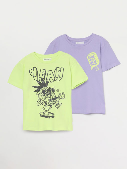 2-PACK OF PRINTED T-SHIRTS