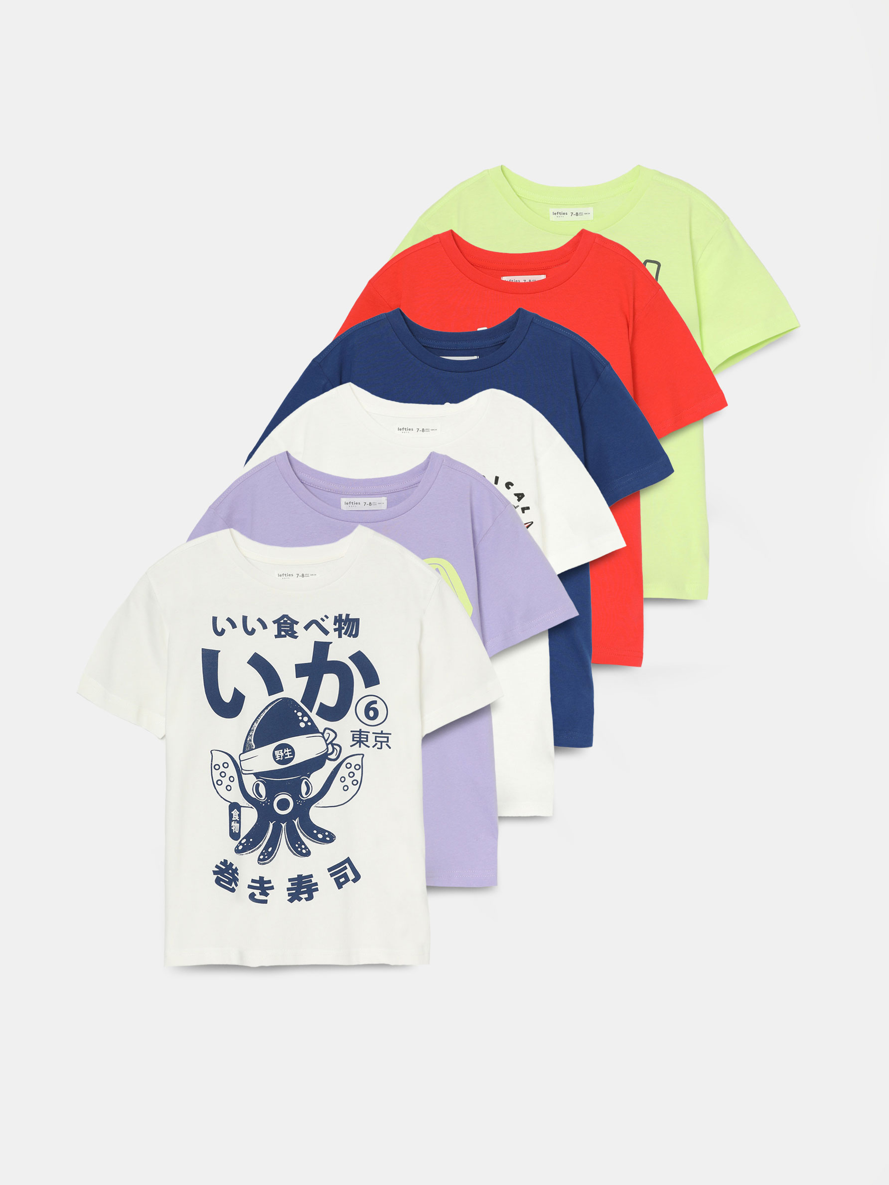 6-PACK OF PRINTED SHORT SLEEVE T-SHIRTS