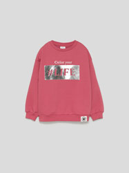 BASIC PRINTED SWEATSHIRT
