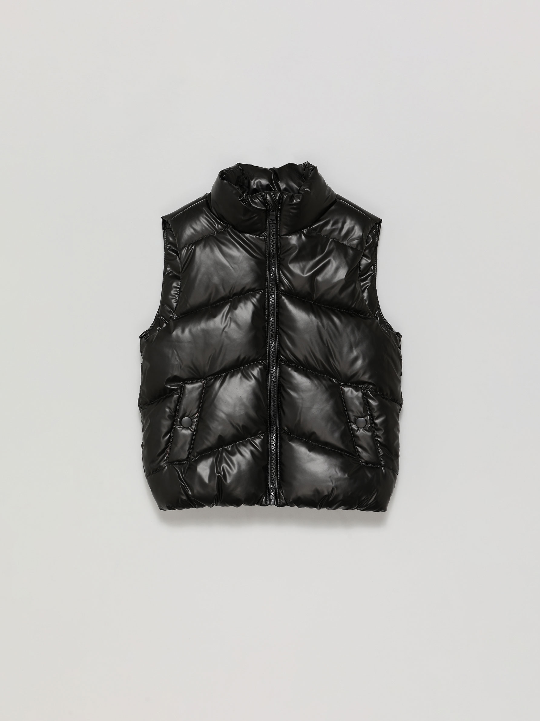 METALLIC QUILTED GILET