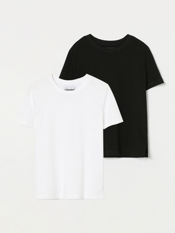 Pack of 2 basic round neck T-shirts