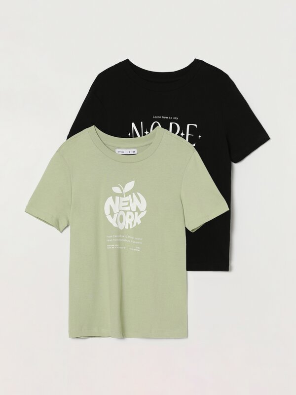 Camisetas Básicas - CAMISETAS - TODA LA COLECCIÓN - MUJER - | Lefties ESPAÑA