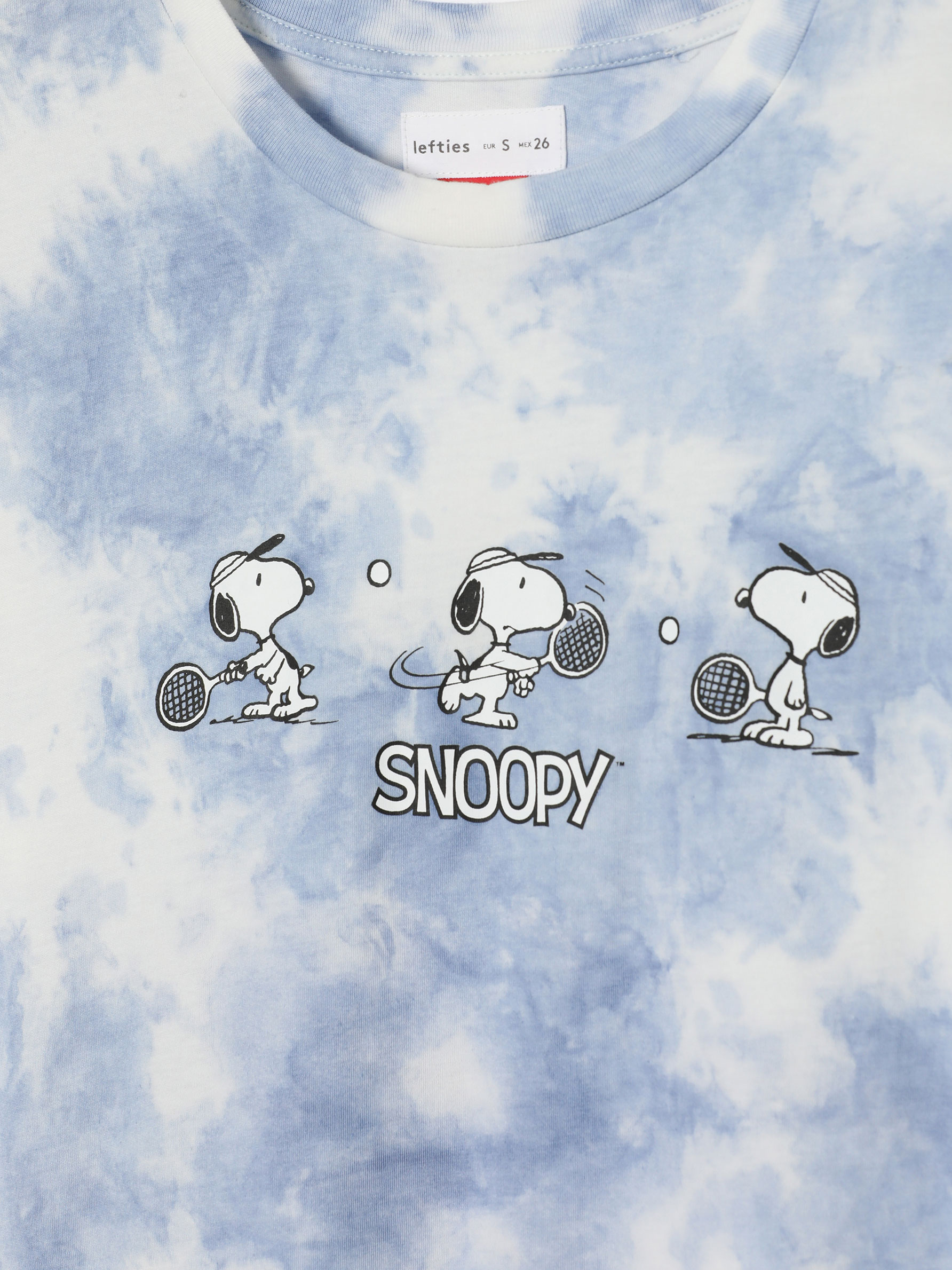 Snoopy Peanuts™ tie-dye t-shirt - Short Sleeve T-shirts - T-SHIRTS - THE  ENTIRE COLLECTION - WOMAN - | Lefties Oman