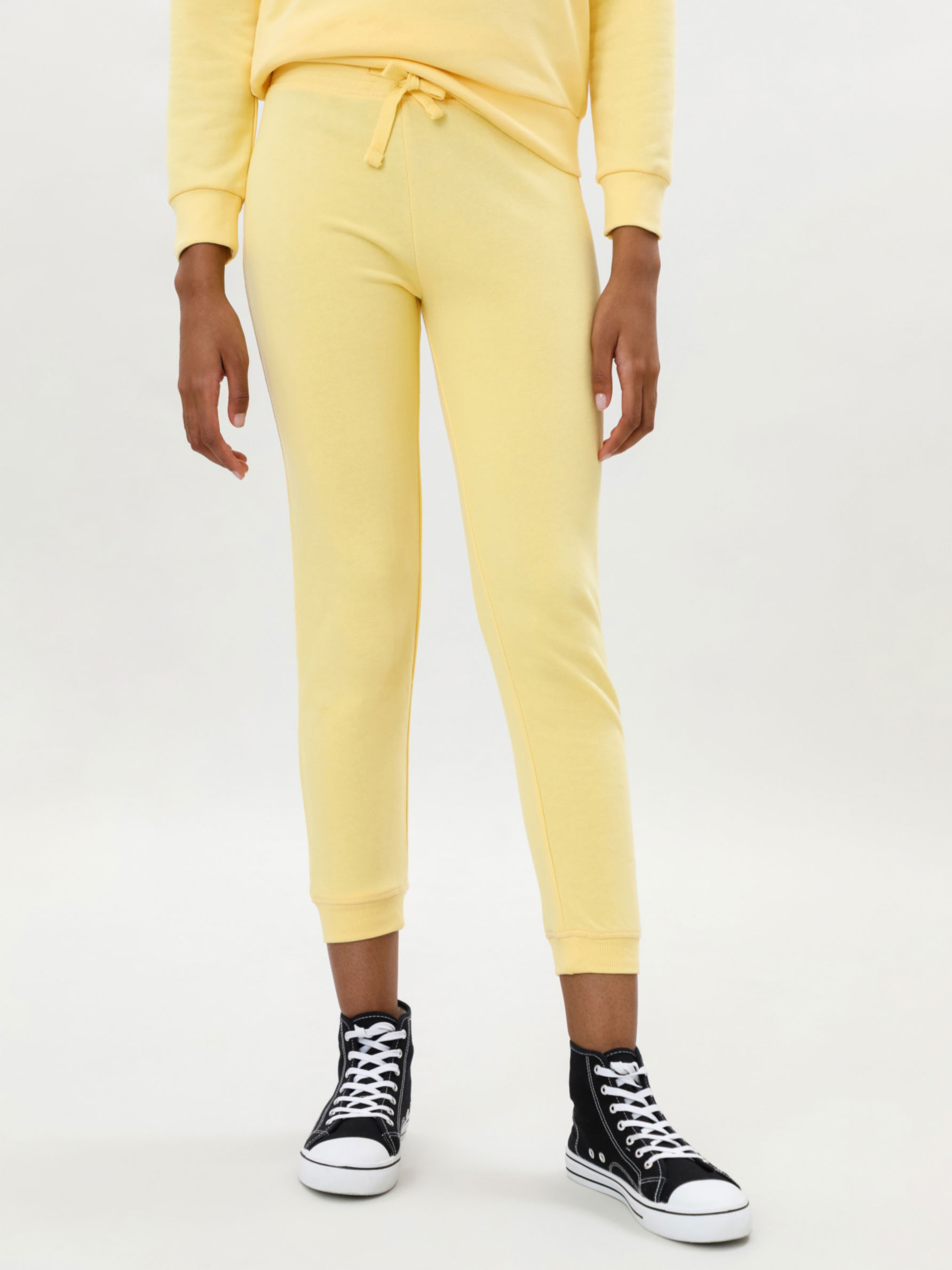 yellow tracksuit bottoms womens