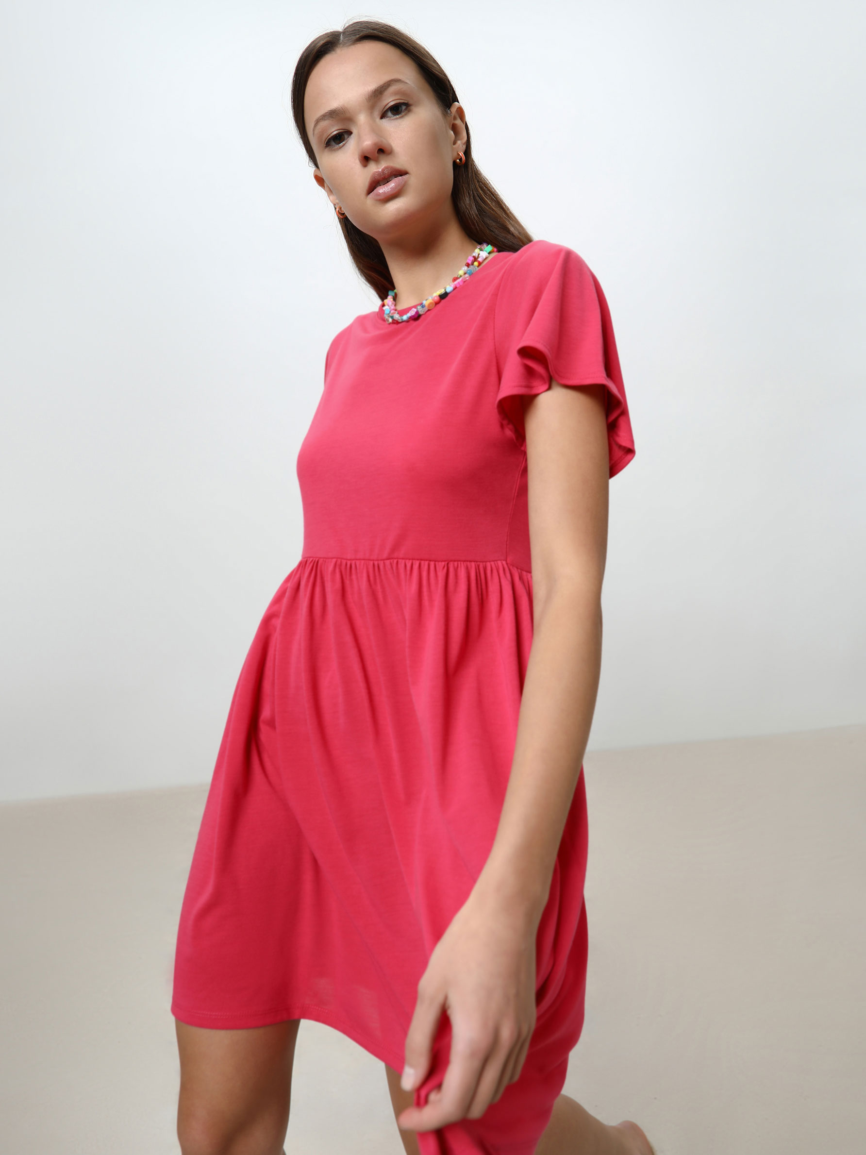 Short Sleeve Dresses - DRESSES 