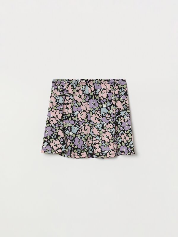 Short print skirt