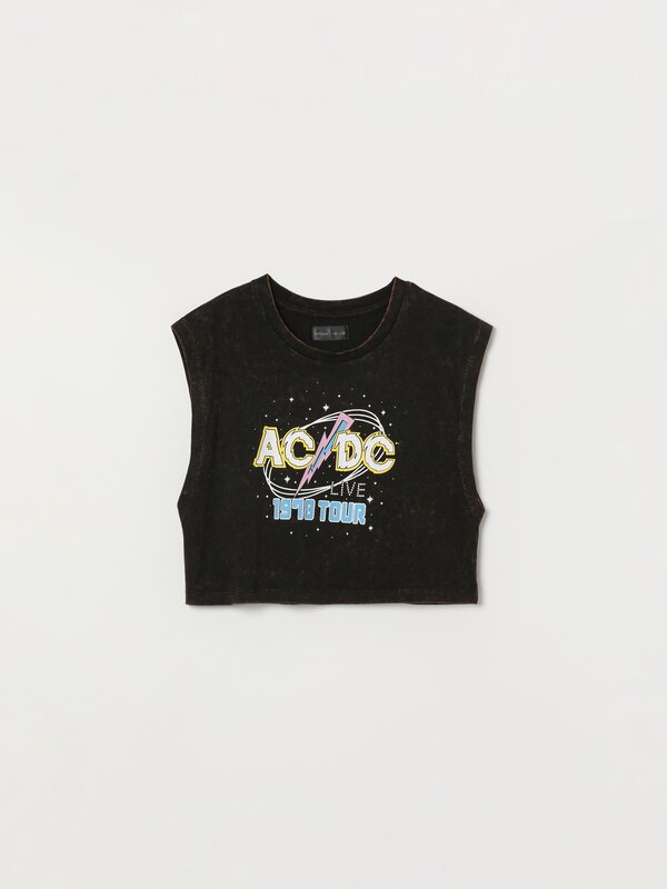 T-shirt cropped dos ACDC © Universal